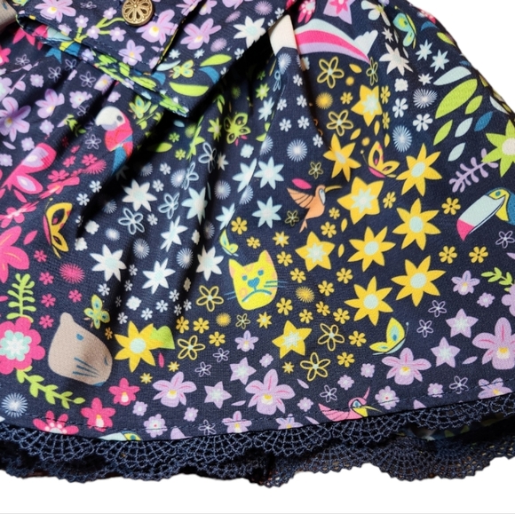 Disney Encanto Floral Baby Girl Long Sleeve Dress Size 2 - Picture 3 of 6